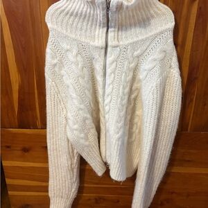 Universal Thread White Cowl Neck Sweater